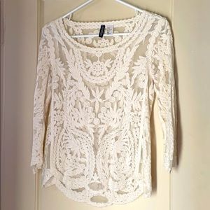 Divided Lace Top